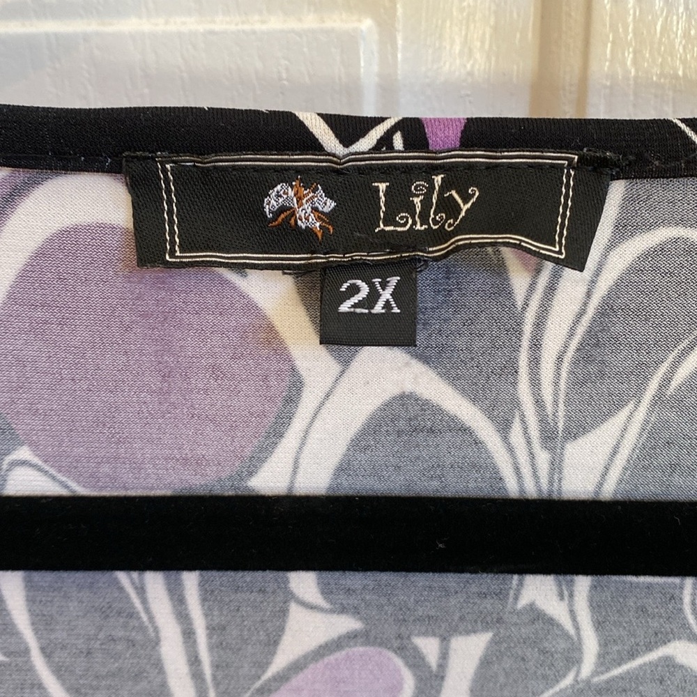 Lily Geometric Retro Patterned Long Open Topper, … - image 4